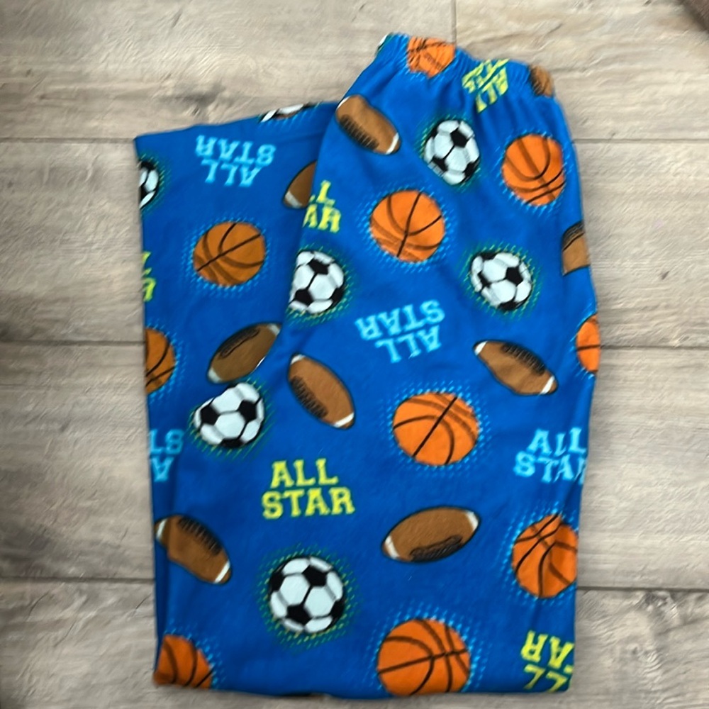 Sports theme Pajama pants. Size 14/16 XL
